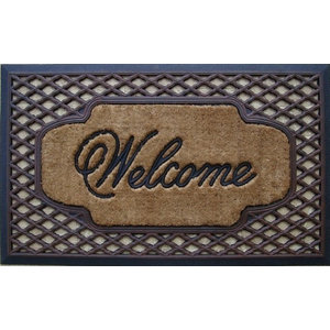 Home Plate Flat Weave Doormat Contemporary Doormats By