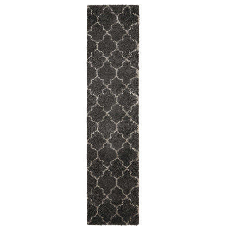 Nourison Amore AMOR2 Charcoal Runner 2'2" x 10' Area Rug