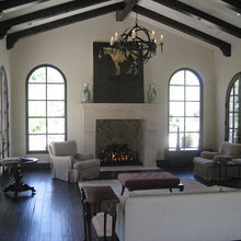 living room beams