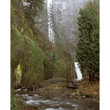 Fine Art Photograph, Multnomah Falls Creek Side II, Fine Art Paper Giclee