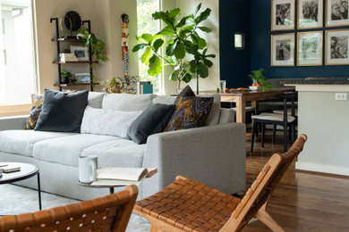 Living room photo in Houston