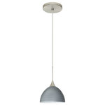 Besa Lighting - Besa Lighting 1XT-4679TN-SN Brella - One Light Cord Pendant with Flat Canopy - Brella has a classical bell shape that complementsBrella One Light Cor Bronze Titan Glass *UL Approved: YES Energy Star Qualified: n/a ADA Certified: n/a  *Number of Lights: Lamp: 1-*Wattage:50w GY6.35 Bi-pin bulb(s) *Bulb Included:Yes *Bulb Type:GY6.35 Bi-pin *Finish Type:Bronze