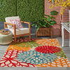 Nourison Aloha 5'3" x 7'5" Green Tropical Area Rug