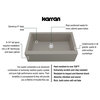 Karran Farmhouse/Apron-Front Quartz 34" Single Bowl Kitchen Sink, Concrete