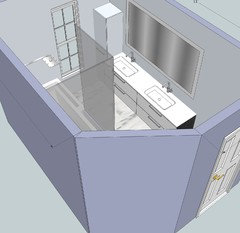 7 1/2 x 11 Bathroom Design. Smartest Layout?