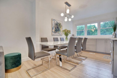 Inspiration for a dining room remodel in New York