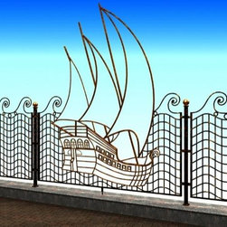ornamental iron art  fence work - Products