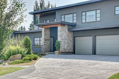 Inspiration for an exterior home remodel in Calgary