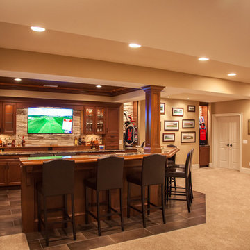 Golf themed basment