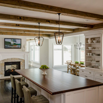 Geneva Family Home Featuring Barn Wood Beams