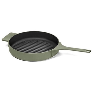 Enameled Cast Iron Grill Pan, Sage