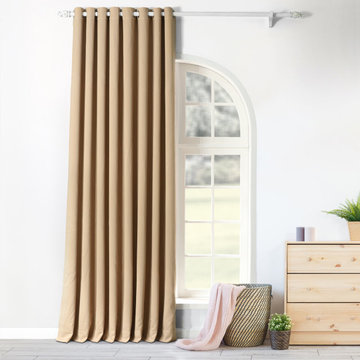 Biscotti Grommet Extra Wide Blackout Room Darkening Curtain