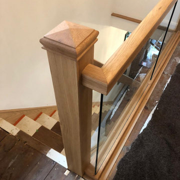 Oak & Glass stair refurb