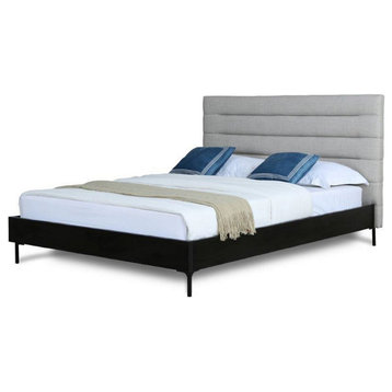 Schwamm Full-Size Bed, Light Gray