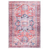 Safavieh Serapi Sep389Q Traditional Rug, Red and Navy, 8'0"x10'0"