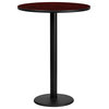 Flash Furniture 30'' Round Mahogany Laminate Table Set