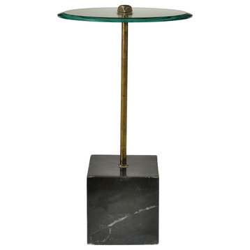 Orlando Agua Glass Top Occasional Table