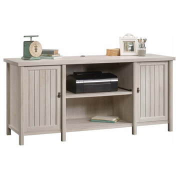 Home Square 2-Piece Set with Credenza & Large Hutch in Chalked Chestnut