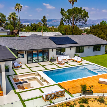 Aerial with the San Fernando Valley Beyond the Property Line