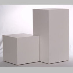 White Matte Laminate Pedestals - Furniture