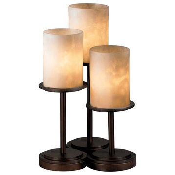 Justice Designs Clouds Dakota 3-LT Table Lamp - Dark Bronze