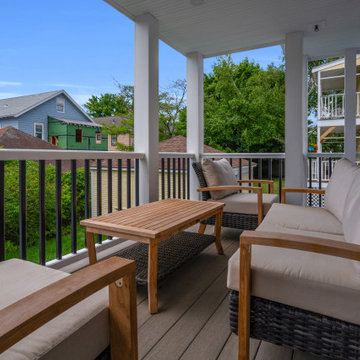 Three Story Deck with Spiral Stair