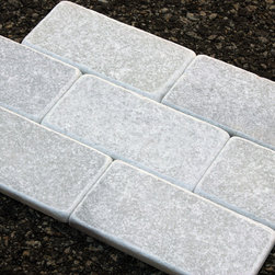 3x6 White Carrara Tumbled Collection - Home Decor