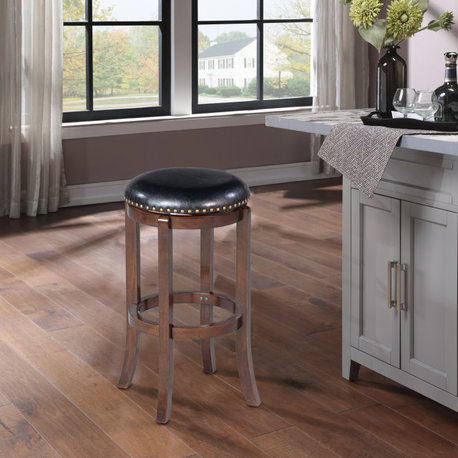 Cordova Swivel Stool, 29", Cappuccino