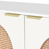 Cane Sideboard/Buffet, White