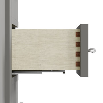 Caroline Avenue 60'' Grey Bathroom Vanity