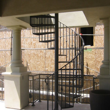 Exterior Iron Spiral Stairs Orange County