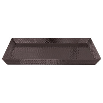 nu steel Hammered Tray, Oil Rubbed Bronze