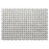Carrara White Marble DogBone Basketweave Mosaic Tile Grey Dots Honed, 1 sheet