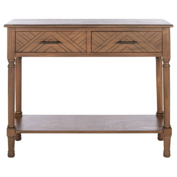 Lysander 2 Drawer Console Table Brown