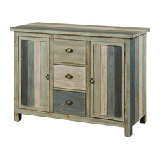 Sanibel Breakfront with Three Drawers and Two Doors