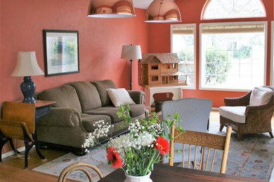 Example of a classic living room design in Other