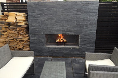 Outdoor Fireplace - Slate