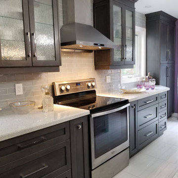 Grey & Purple Kitchen
