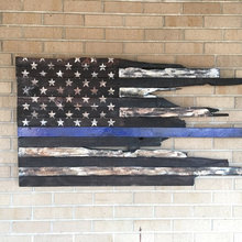 Blue Line American Flag