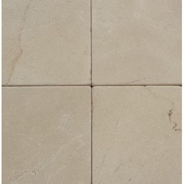 Ivory Cream Marble Tiles, Tumbled Finish, 2"x2", Set of 1440