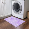 Machine Washable Indoor/Outdoor Chantille ACN540 Purple 1'8" x 2'6" Rug