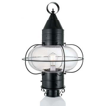Norwell Lighting 1510-BL-SE Classic Onion - One Light Large Outdoor Post Mount