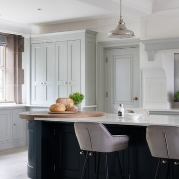 Altrincham County House Kitchen - Bespoke Shaker Kitchen, Hand-crafted Kitchen