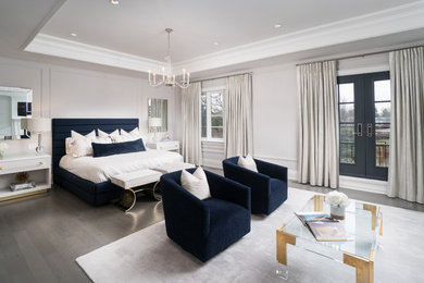 Trendy master bedroom photo in Toronto