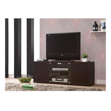 Coaster | 60" TV Stand in Cappuccino | Four Push-to-Open Doors -$250.16