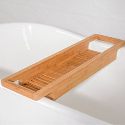 Bamboo Bathtub Caddy - Shower Caddies