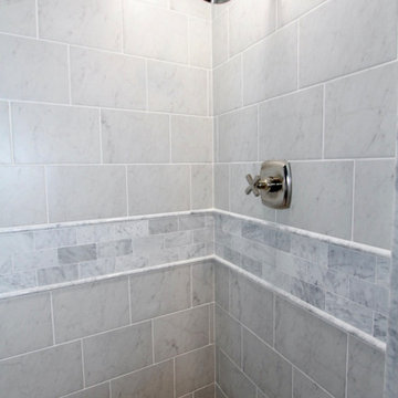 Monkton Navy & White Marble Bathroom