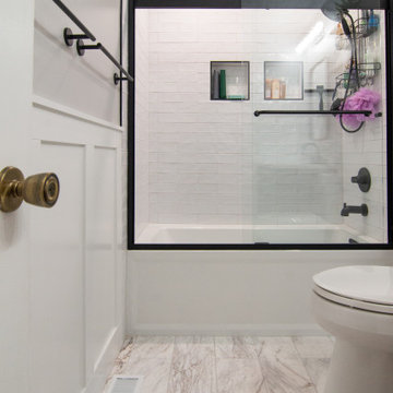 Traditional Style Master Bath With Walk-In Shower & Stand Alone Tub