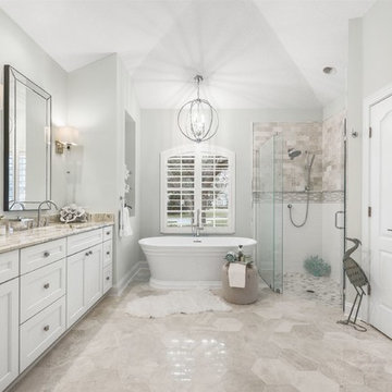 luxurious master bath oasis