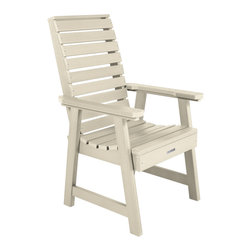 Highwood USA - Weatherly Armchair, Whitewash - Outdoor Dining Chairs